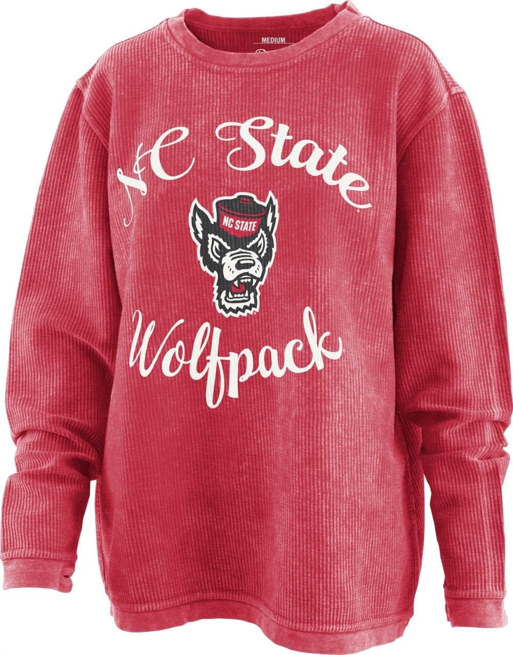Pressbox/Royce ApparelWomen's NCSU NC State Wolfpack Comfy Cord Pullover Sweatshirt