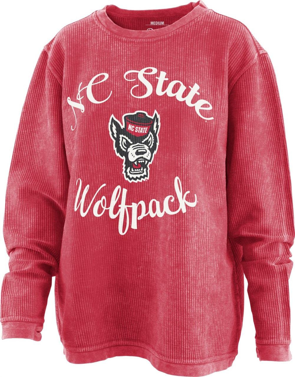 Pressbox/Royce ApparelWomen's NCSU NC State Wolfpack Comfy Cord Pullover Sweatshirt