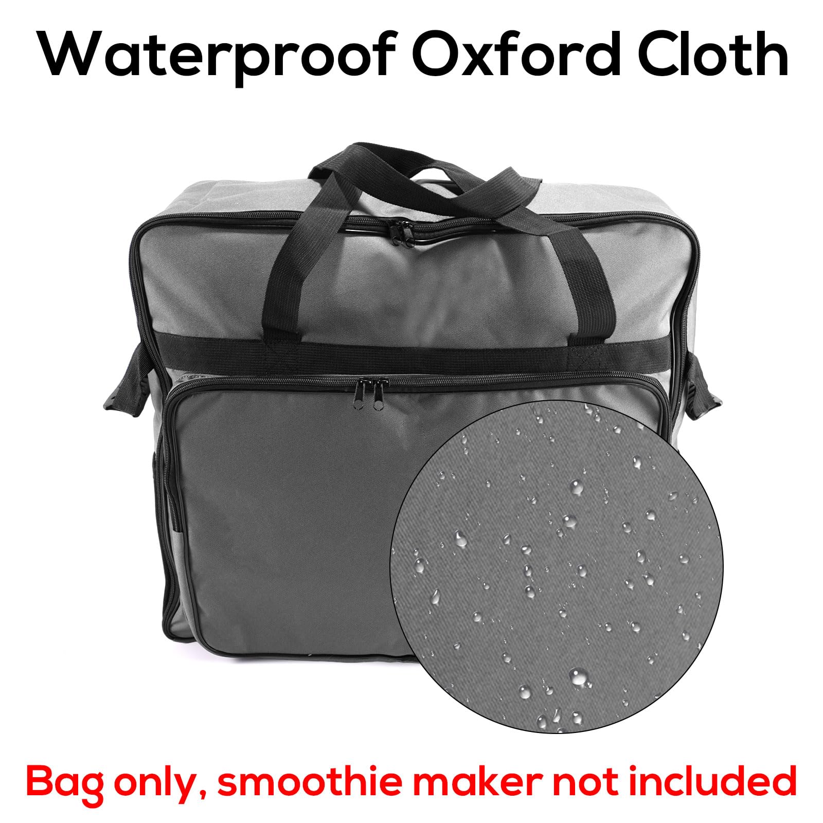 Lyreh Bolsa Máquina Slushi para Ninja SLUSHI FS301, Cubierta Máquina Granizado de Tela Oxford Impermeable Portátil Exteriores con Apertura Frontal Diseño Solo Bolsa(Gris)