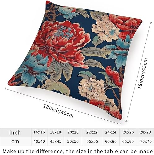 Vista 125 de ArogGeld Chinoiserie - Fundas de cojín asiáticas con diseño de flores blancas y verdes, funda de almohada Chinoiserie Floral con hojas verdes