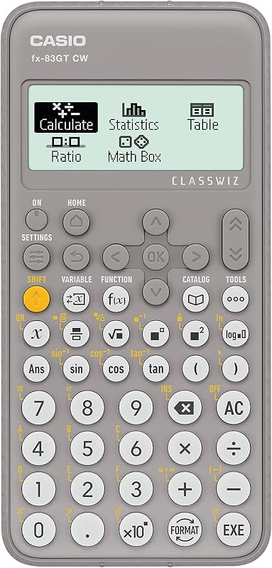 Calculadora Científica Casio fx-83GTCW Gris