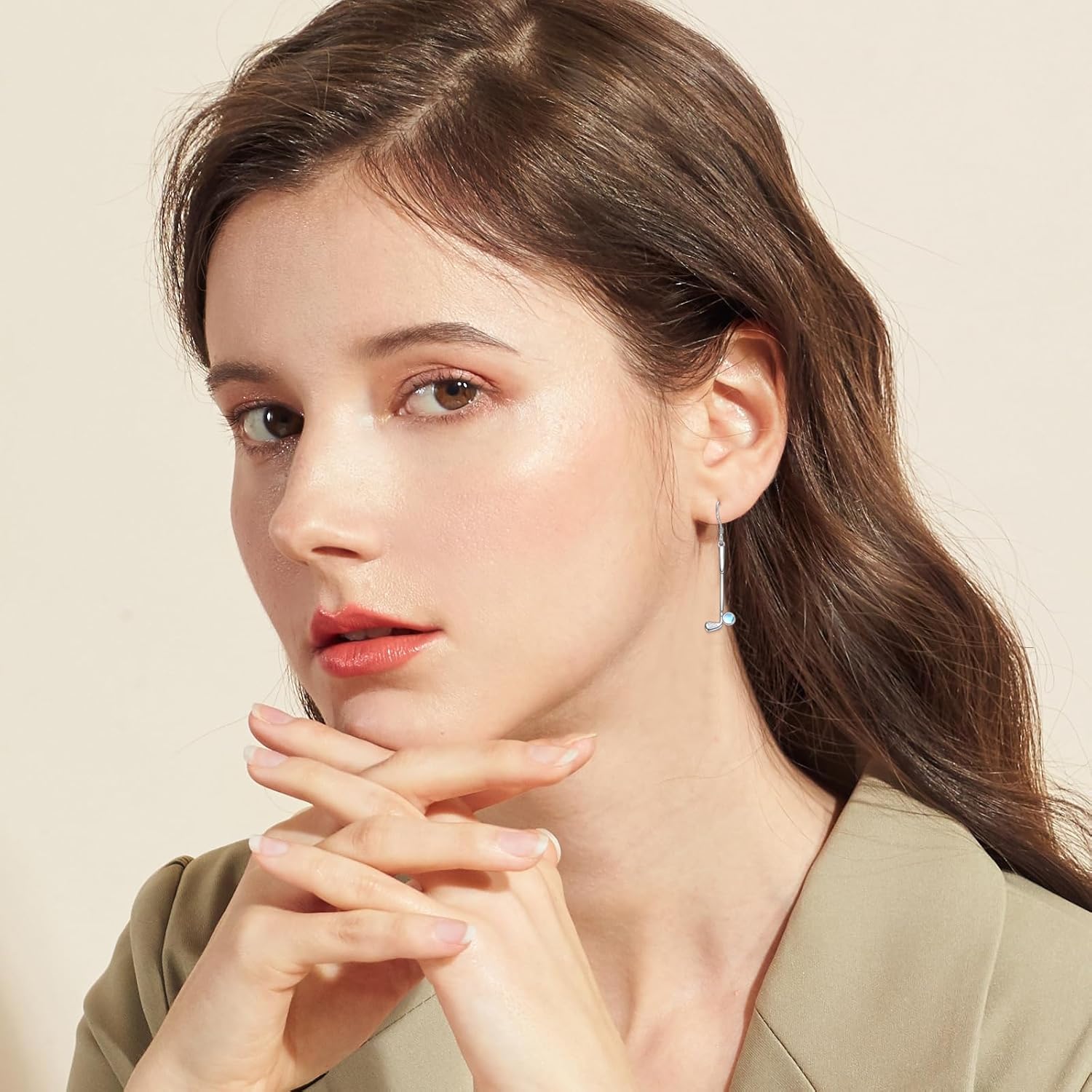 PELOVNY Sport Dangle Drop Earrings for Women 925 Sterling Silver Golf Tennis Volleyball Basketball Soccer Ball Earrings Birthday Christmas Jewelry Gifts for Athletes Sport Lovers - Image 4