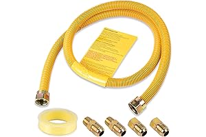 Ultimate Gas Connector Kit for Appliances (1/2" x 48")