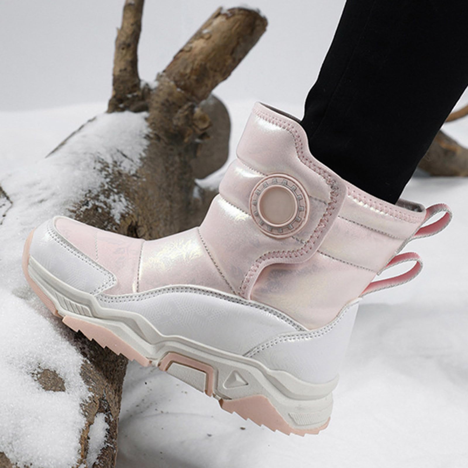 Ragazzi Scarpe per Bambini Scarpine Primi Passi Stivali da Equitazione per Ragazzi e Ragazze Stivali alla Moda Fodera in Pile Design alla Moda Leggero Antiscivolo Idéales pour l'Automne et l'Hiver