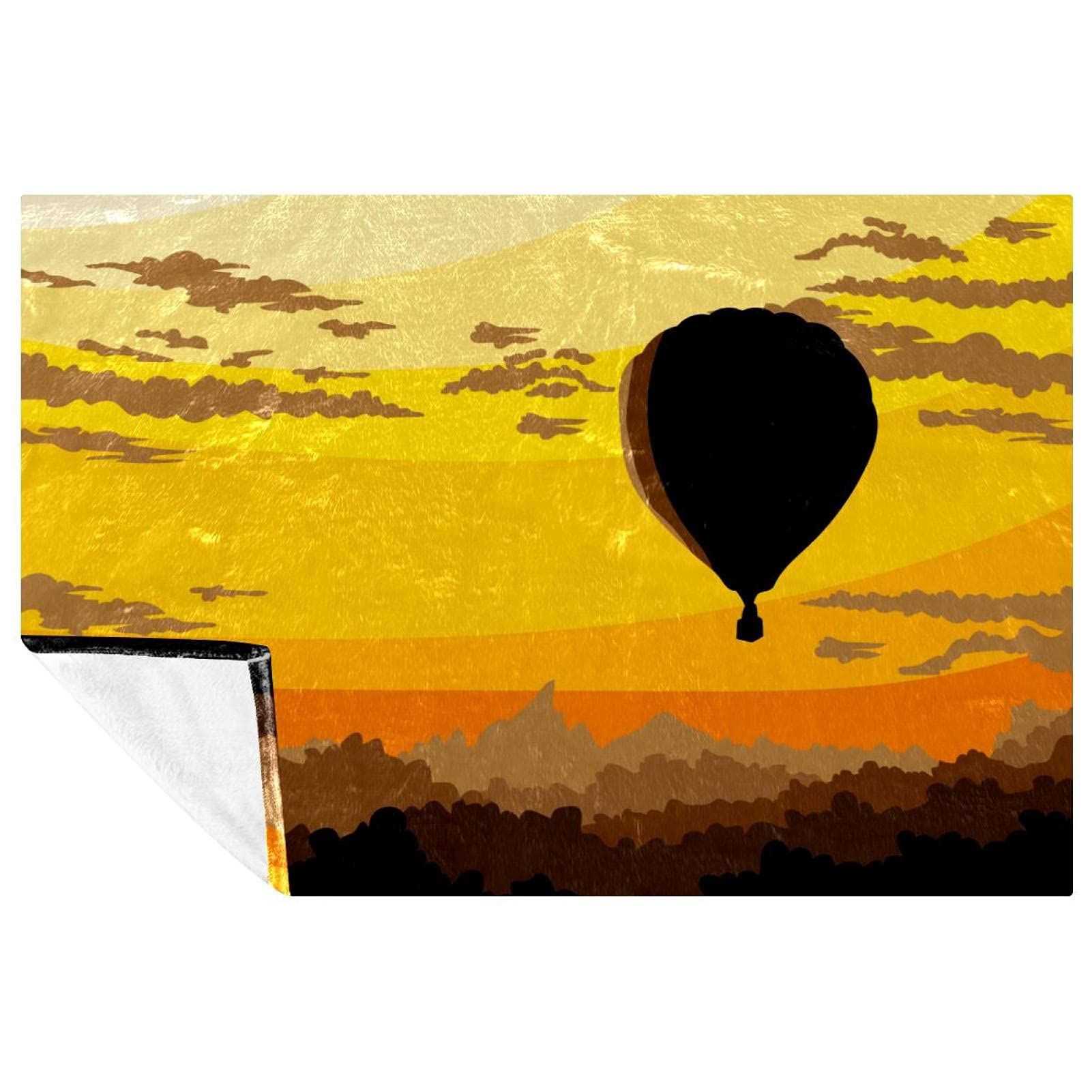Couverture douce et chaude imprimé ballon d'air chaud : finissez-en avec les plaids qui grattent