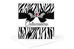 Quinceanera Card: Zebra Print with Royal Crown