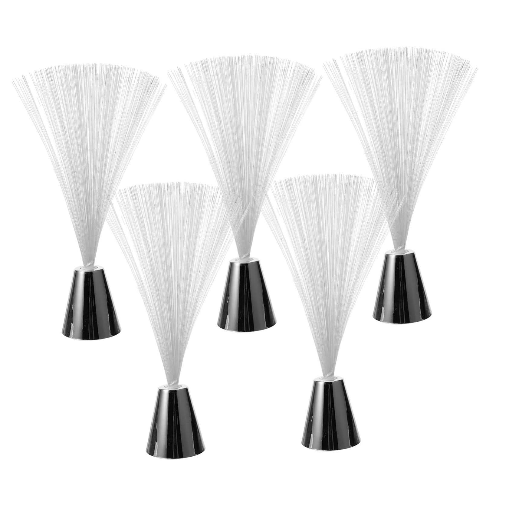 Homoyoyo 5 Pcs Multicolor Fiber Optic Lamp Centerpiece Light Changing Gypsophila Design for Weddings Holidays and Home Safe and Easy to Use Batteries Not Included