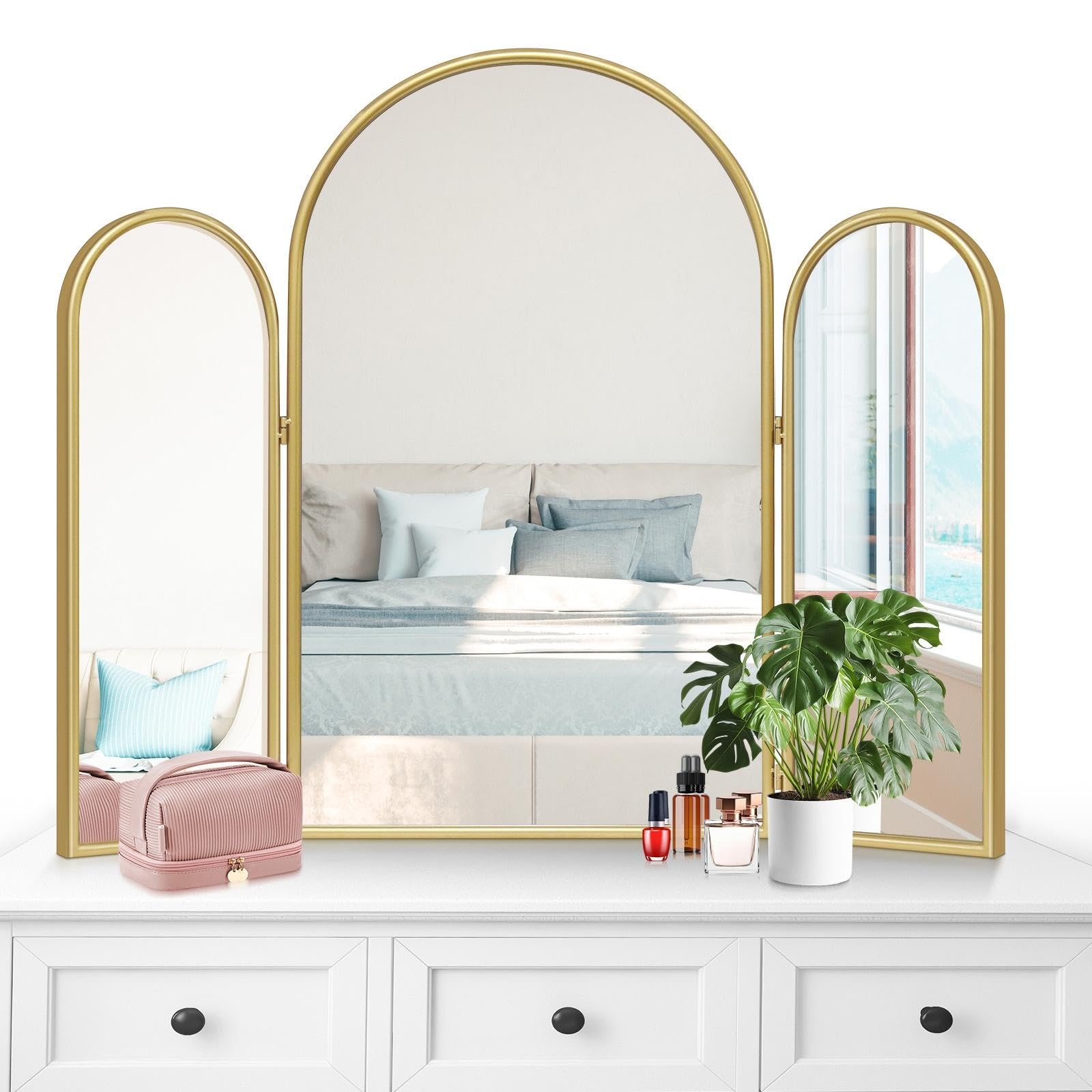 Amazon.com: Willannals Tri-Fold Vanity Mirror 3 Way, 37