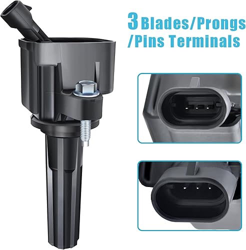 Miniatura 3 de MAS Bobinas de encendido Juego de 6 bujías UF497 y platino compatibles con Buick Rainier Chevrolet Colorado Trailblazer GMC Canyon Envoy 9-7X 2.9L