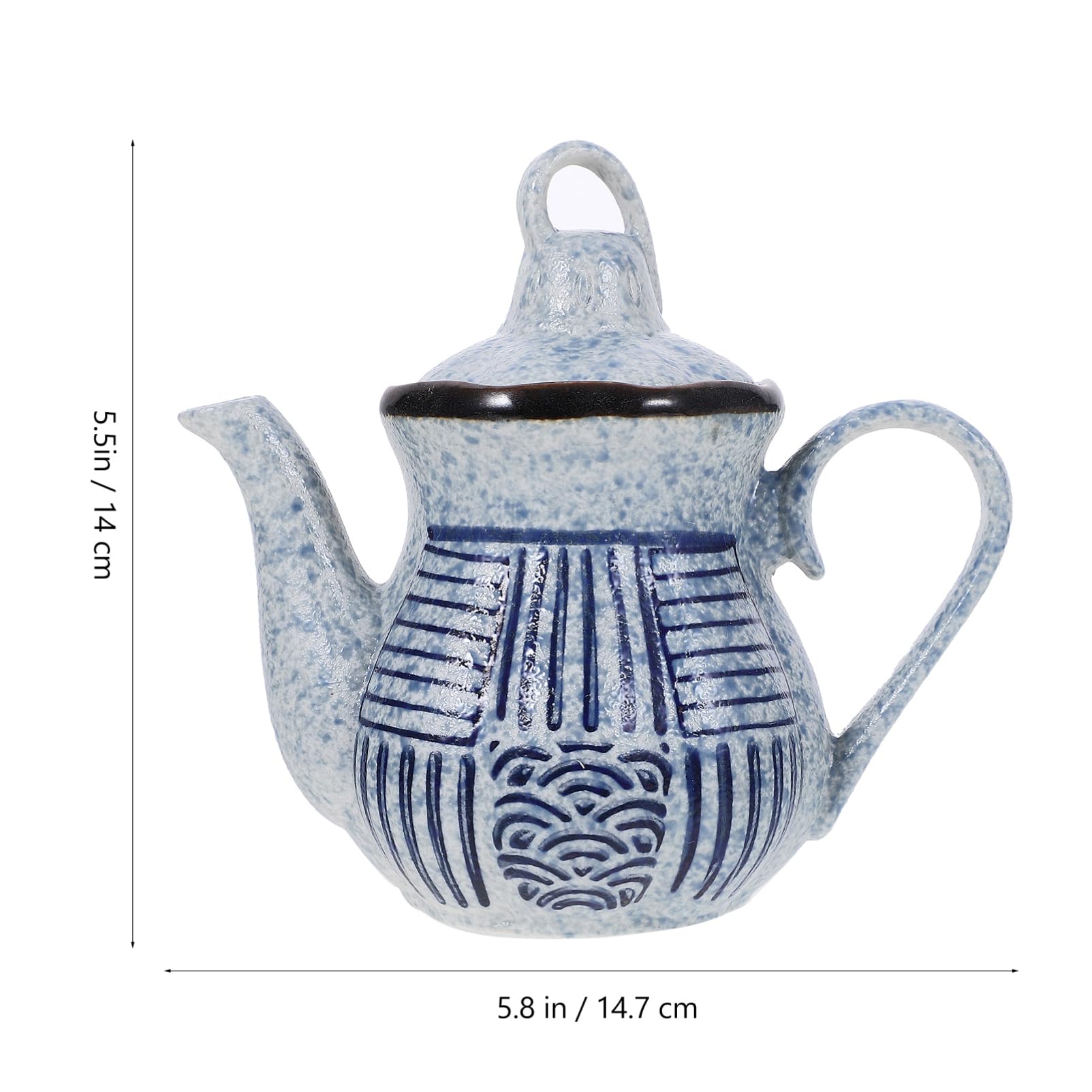 OFFSCH Japanese Ceramic Soy Sauce Dispenser Vintage Style Liquid Condiment Bottle for Home Restaurant and Buffet Reliable and Stylish Vinegar Holder for Seasoning