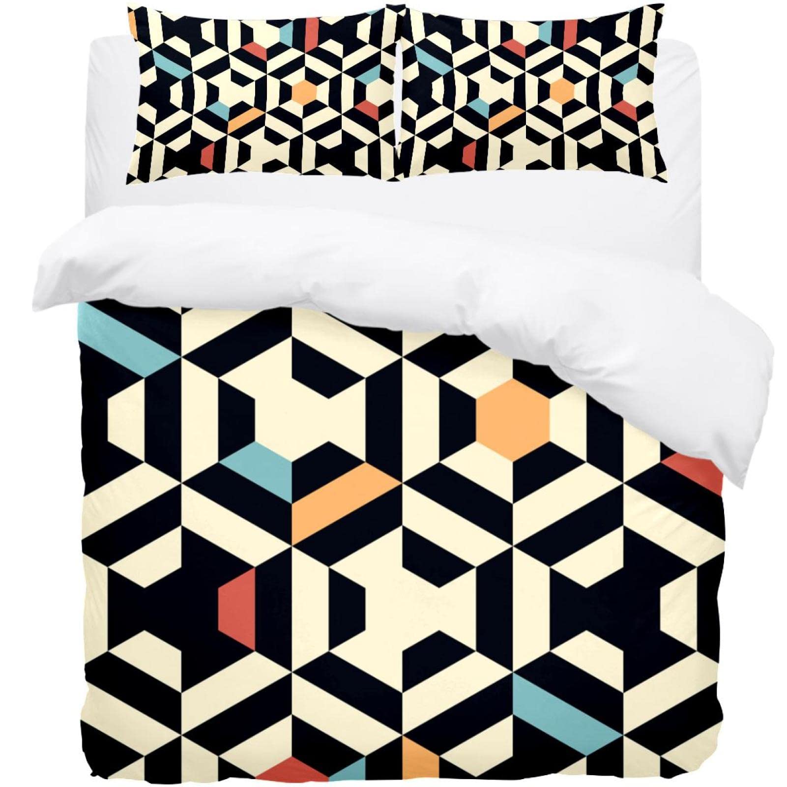 Housse de couette et 2 taies d'oreiller Supersoft contre les draps rêches et inconfortables