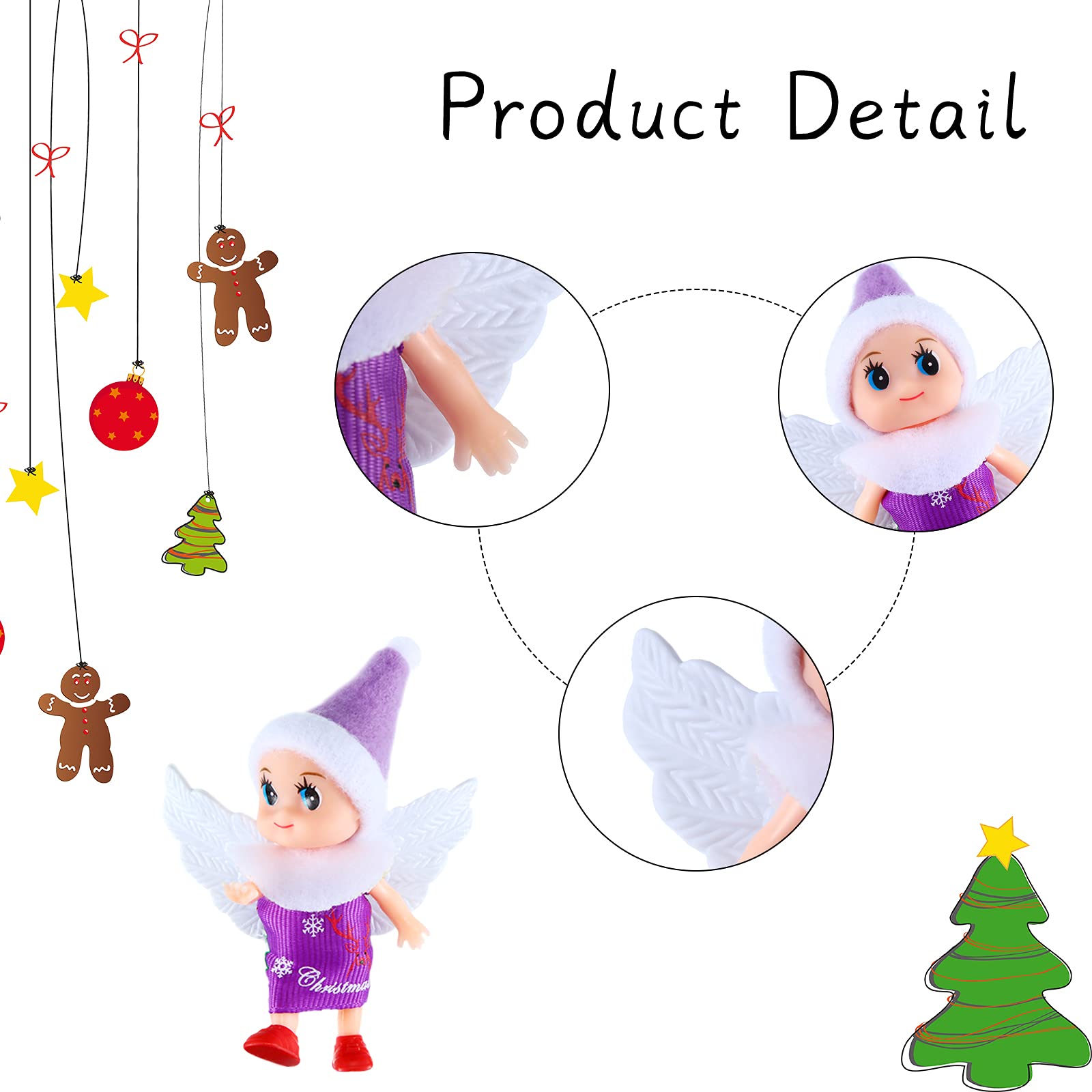 Christmas Doll Set - 20 Piece Tiny Dolls With Accessories