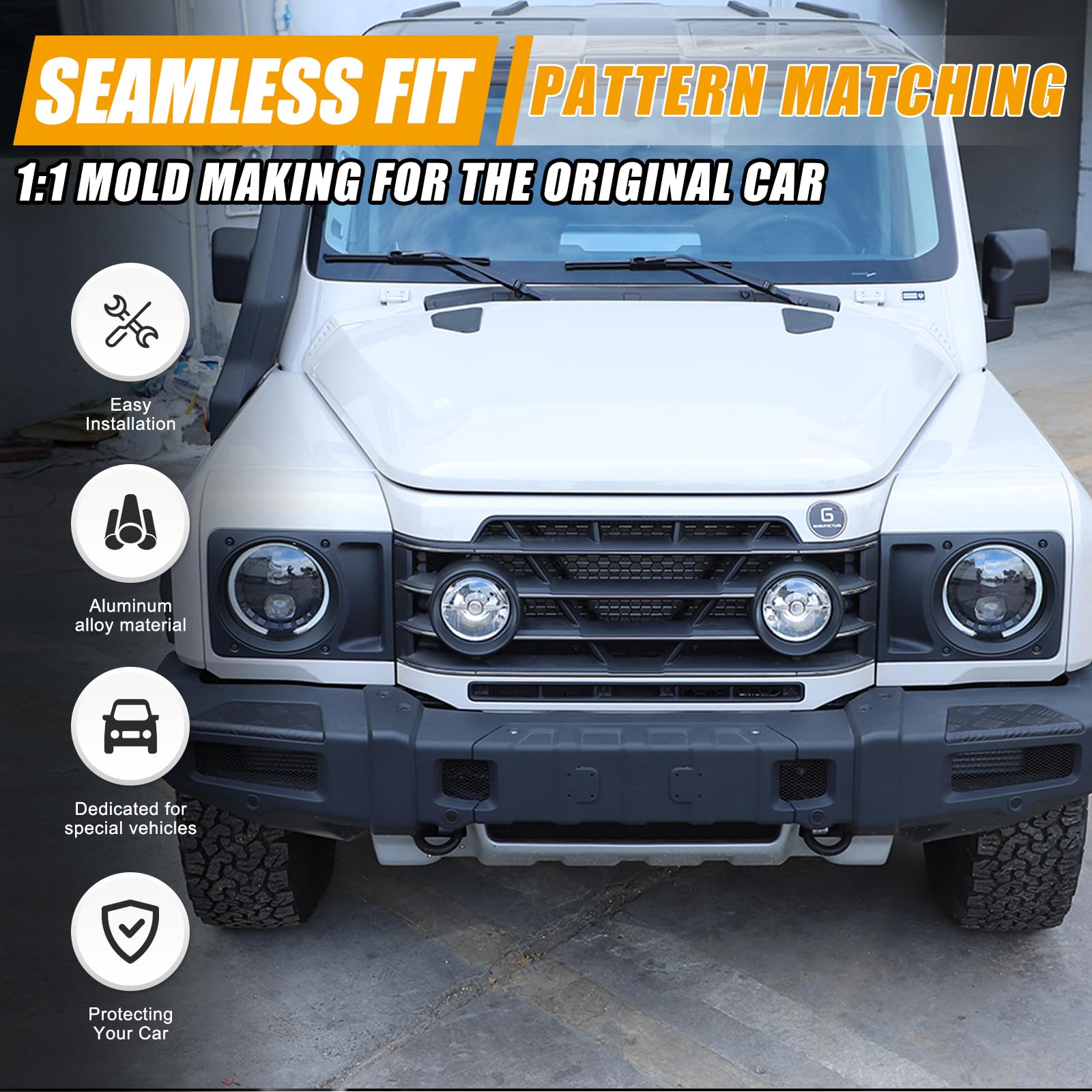 Frontstoßstangen Schutz Für INEOS Grenadier | Trittbrett 2020-2025 | Robuster Frontschutz