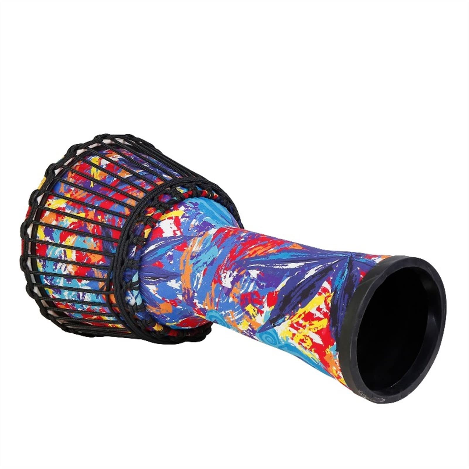 FLFL Djembe Tambor Piel De Oveja De 10 Pulgadas Abdominales Cuerpo Ligero Portátil Djembe Niños Grandes Escuela Primaria Principiante Jugando Azul Leaf