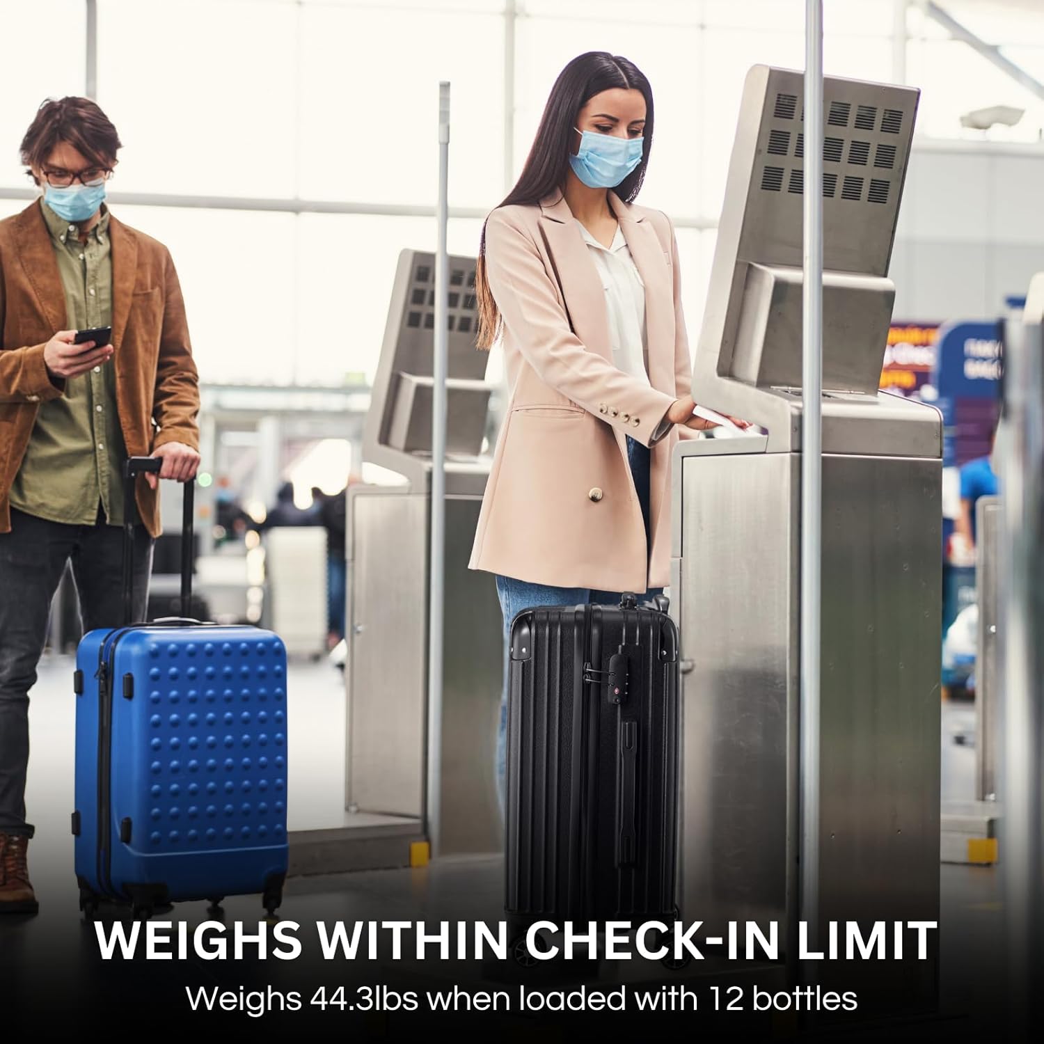 Wine Bottle Suitcase | Holds 12 Standard 750 ML Size Bottles | Universal Airplane Luggage Case, TSA Approved Wheeled Bag For Professionals and Consumers, Gift For Wine Lovers & Connoisseurs (29 IN)