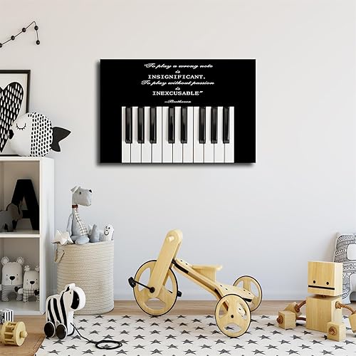 Miniatura 4 de Playing Wo Passion Is INEXCUSABLE - Arte de pared motivacional, impresión motivacional de decoración de pared con citas de Beethoven es para