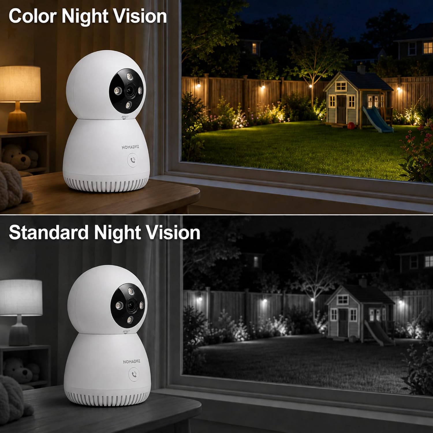 NOMADVIZ 5MP 3K Indoor Camera with One-Touch Call for Pet & Baby Monitor image 5