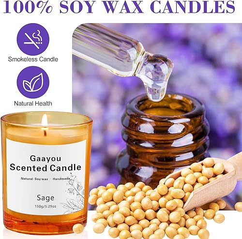 Miniatura 9 de Vela perfumada para el hogar  Regalos de inauguración de la casa, velas en tarro de cera de soja orgánica para el hogar, velas de inauguración de la