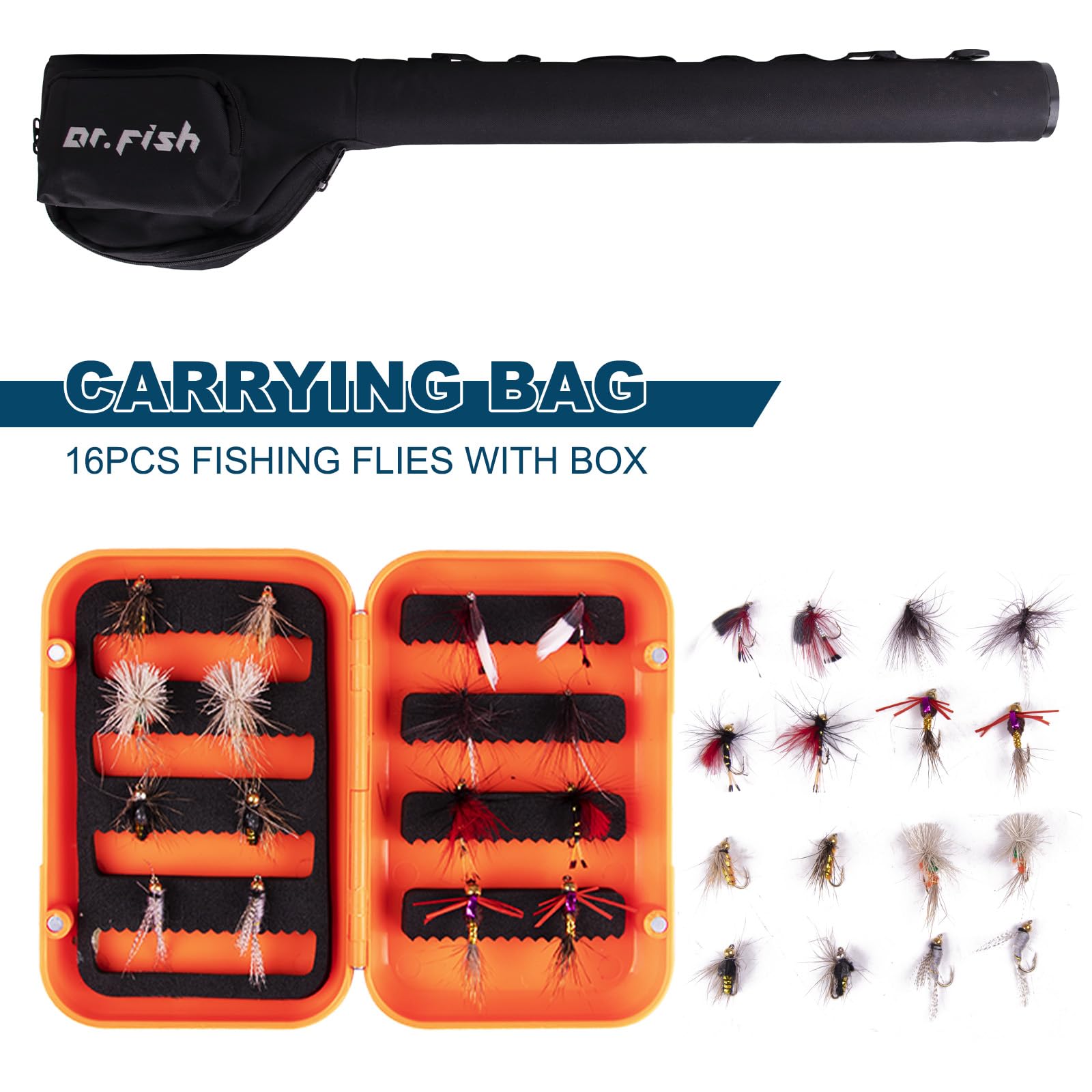 Amazon.com : Dr.Fish Fly Fishing Rod and Reel Combo 9ft Rod 5/6 Reel Carbon Fiber CNC Machined Aluminum Alloy Reel Fly Fishing Starter Gear Equipment Package with Carrier Bag : Sports & Amazon.com : Dr.Fish Fly Fishing Rod and Reel Combo 9ft Rod 5/6 Reel Carbon Fiber CNC Machined Aluminum Alloy Reel Fly Fishing Starter Gear Equipment Package with Carrier Bag : Sports &