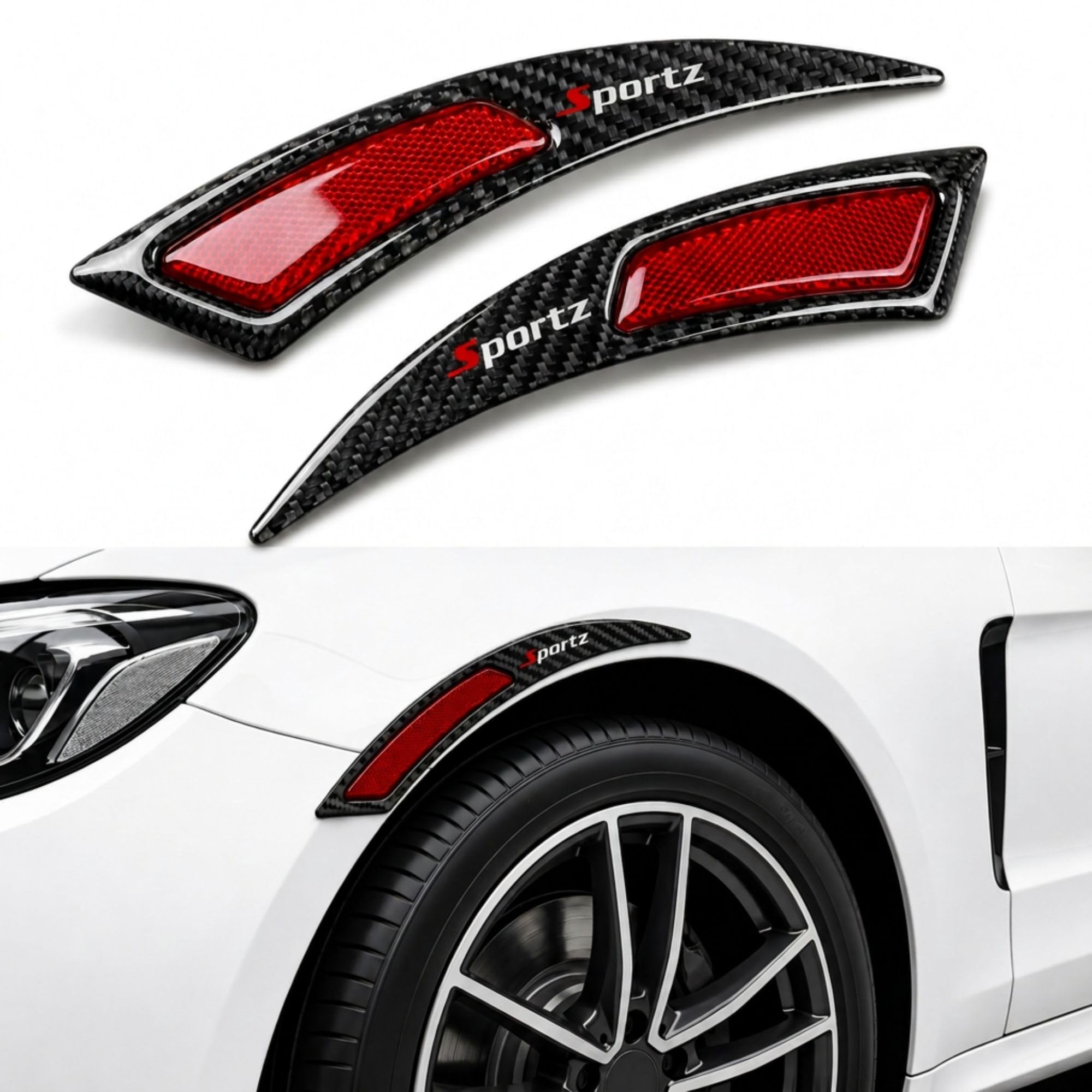 Carbon Fiber Wheel Arch Reflectors - Protect & Style -1
