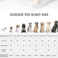 Vista 5 de MIHIKK Camas ortopédicas para perros medianos, cama ortopédica de espuma para perros con funda extraíble lavable, colchón impermeable para perro