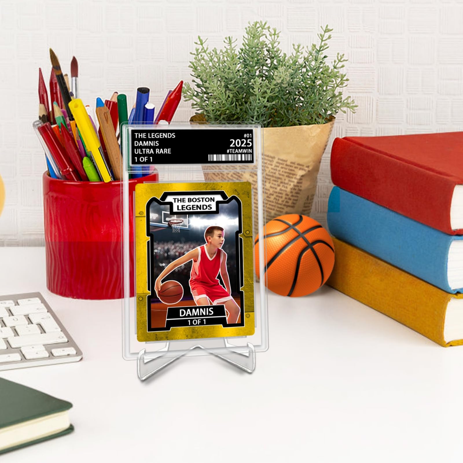 Amazon.com: Personalized Graded Sports Cards, Custom Name Graded Baseball  Card with Photo Picture, Sport Trading Cards for Kids Men Women Players ( Baseball) : Sports & Outdoors