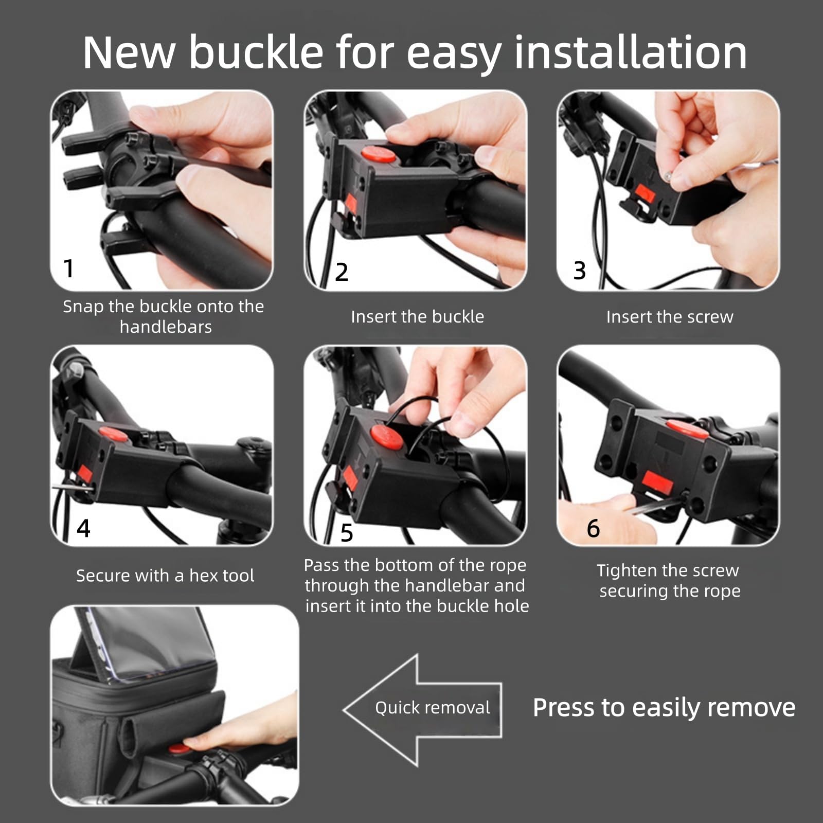 Lenkertasche Fahrrad,Fahrradtasche Lenker,Wasserdicht,Mit Lenkeradapter,Lenkertasche Mit TPU Sensitivem Touchscreen,für Montainbikes, Ebikes, Rennrad