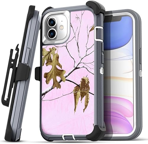 Miniatura 10 de AICase Funda para iPhone 11 (6.1 pulgadas), resistente protección contra caídas, resistente a prueba de golpes, caídas y polvo, 3 capas de