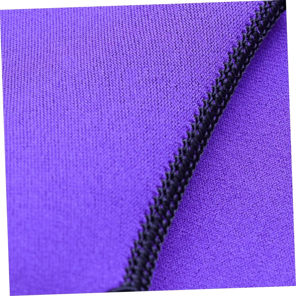 Purple Swim Gloves 1 Pair Webbed Paddle Training Gloves Nylon | Hook and Loop Wrist Closure, Soft Aquatic Resistance Training, Half Finger Design, Tone and Strengthen Muscles