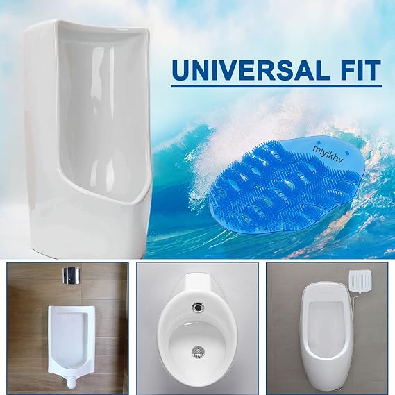 Urinal Screens Deodorizer 50 Pack Urinal Deodorizer Scented Urinal Screen Anti-Splash Urinal Screen for Urinals in Restrooms Restaurants Office Schools (25 Blue+25 Orange)