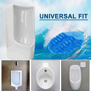 Urinal Screens Deodorizer 50 Pack Urinal Deodorizer Scented Urinal Screen Anti-Splash Urinal Screen for Urinals in Restrooms Restaurants Office Schools (25 Blue+25 Orange)