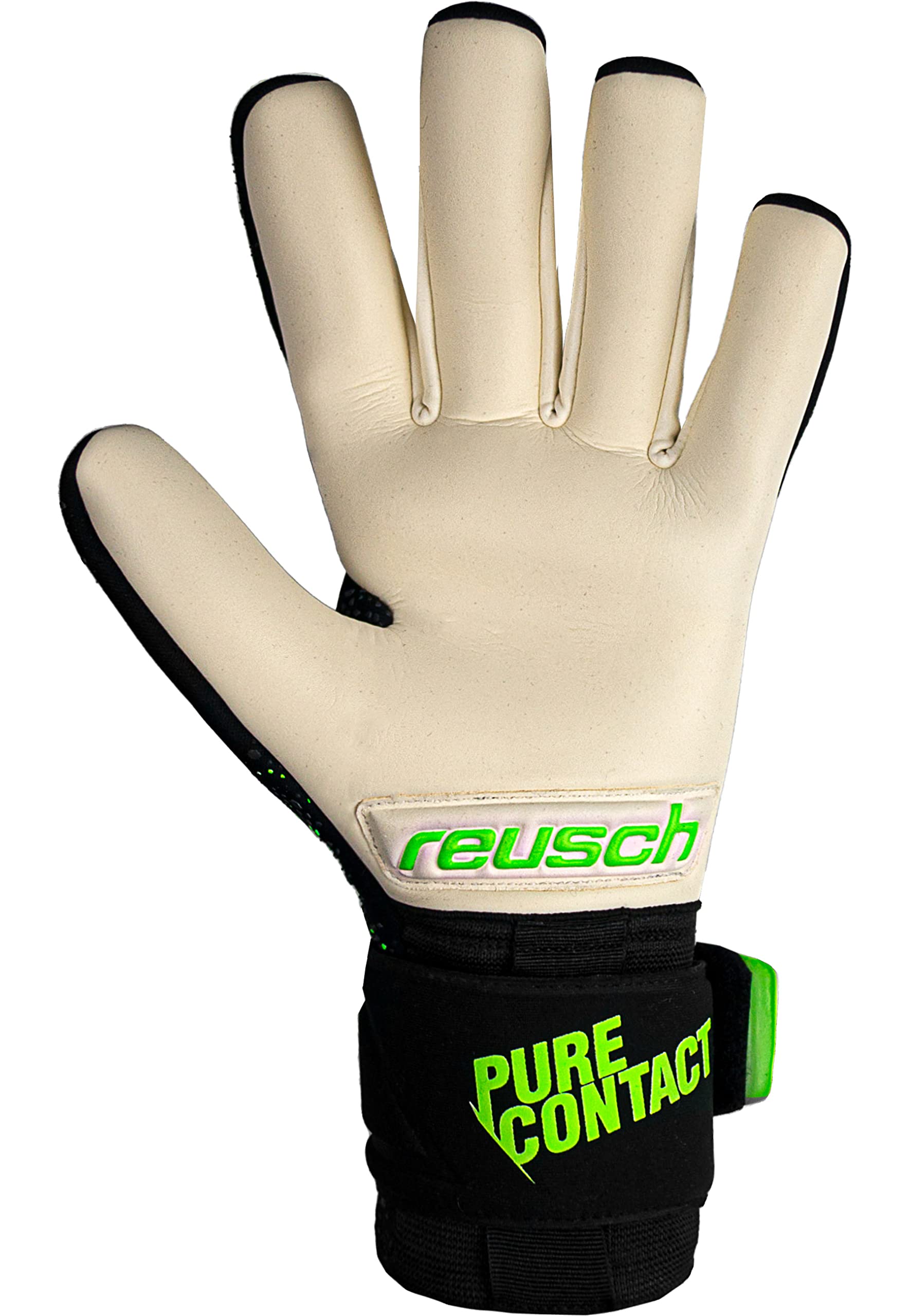 Reusch Pure Contact Gold Guanti da portiere per adulti con costruzione interna per tutte le superfici dei campi da gioco