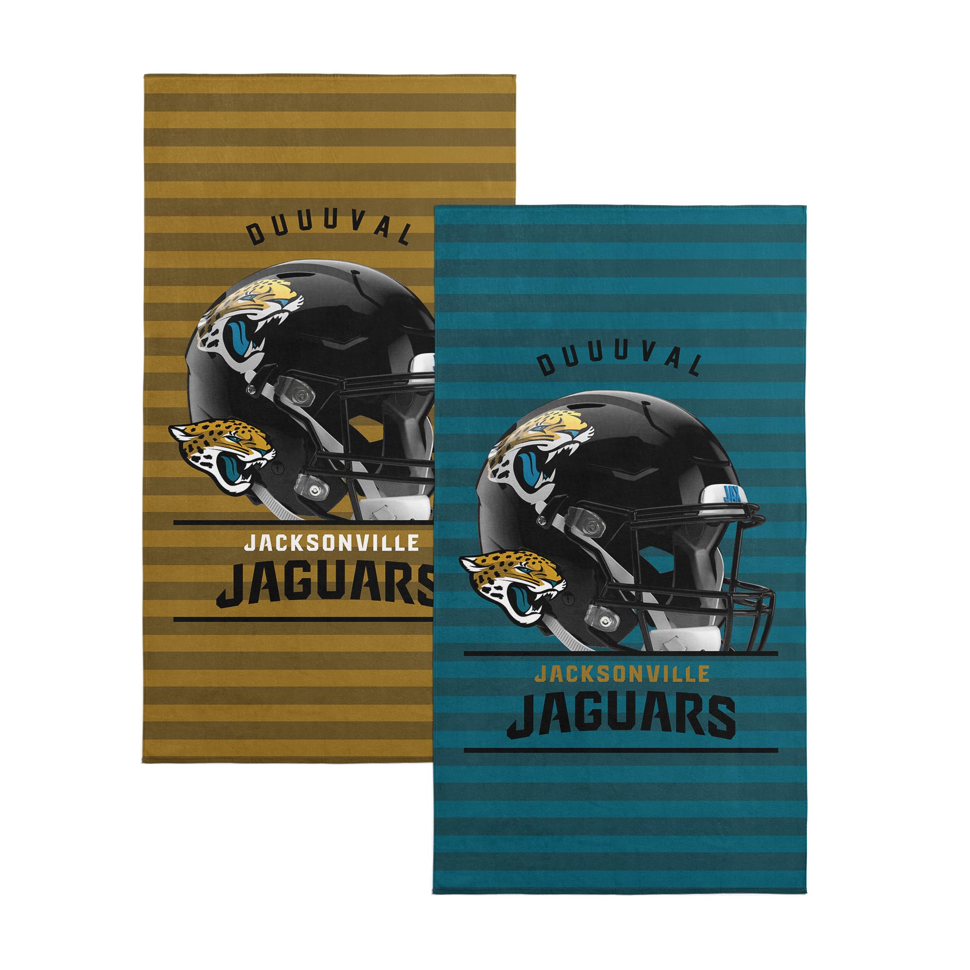 NORTHWEST NFL Jacksonville Jaguars 2-Pack Beach Towel Set, 30" x 60" Each, Standard, Team Colors