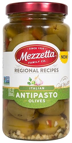 Mezzetta Aceitunas antipasto italianas, 10 onzas