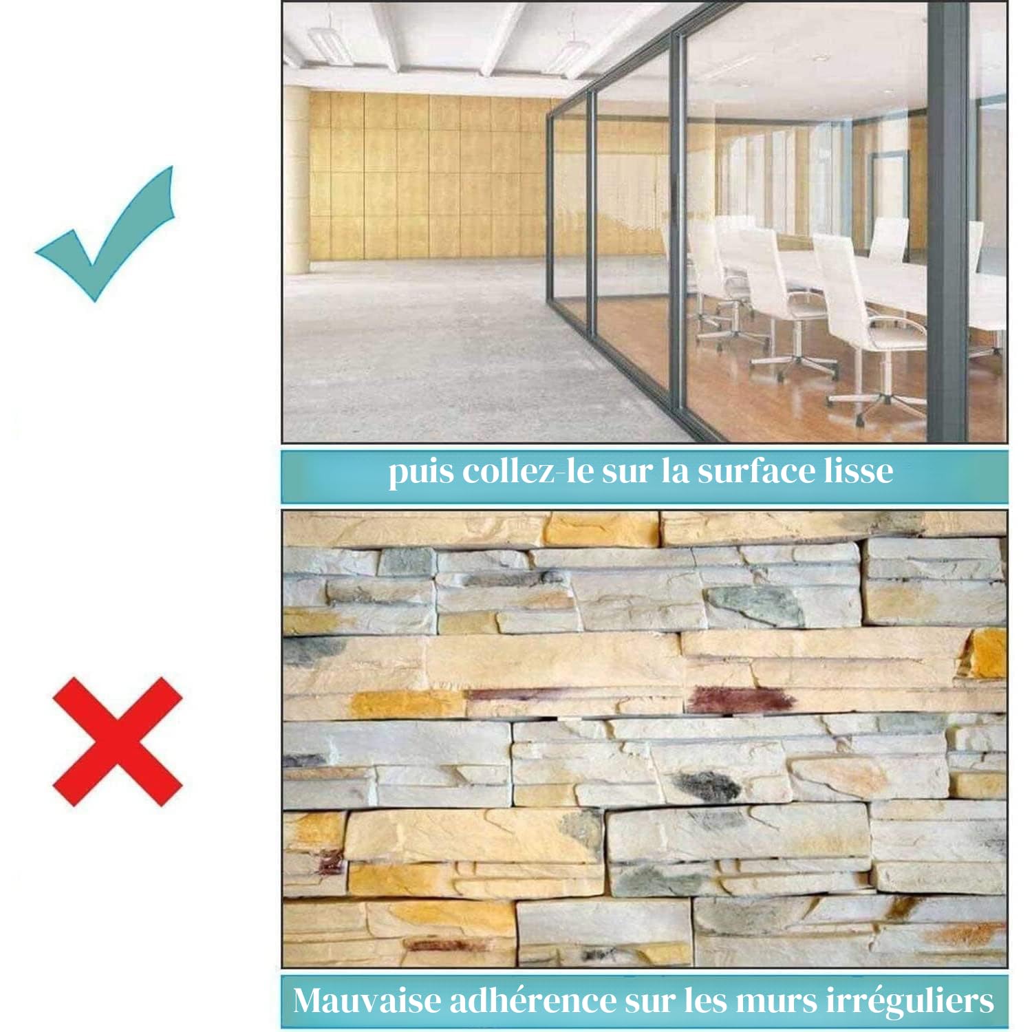 Papier Tableau Blanc Magnétique, 90×180cm Adhesif Tableau Blanc Effacable Autocollant, Avec Marqueur et Effaceur Magnétique, Tableau Aimanté Mural Film pour surfaces lisses, Pour l'école