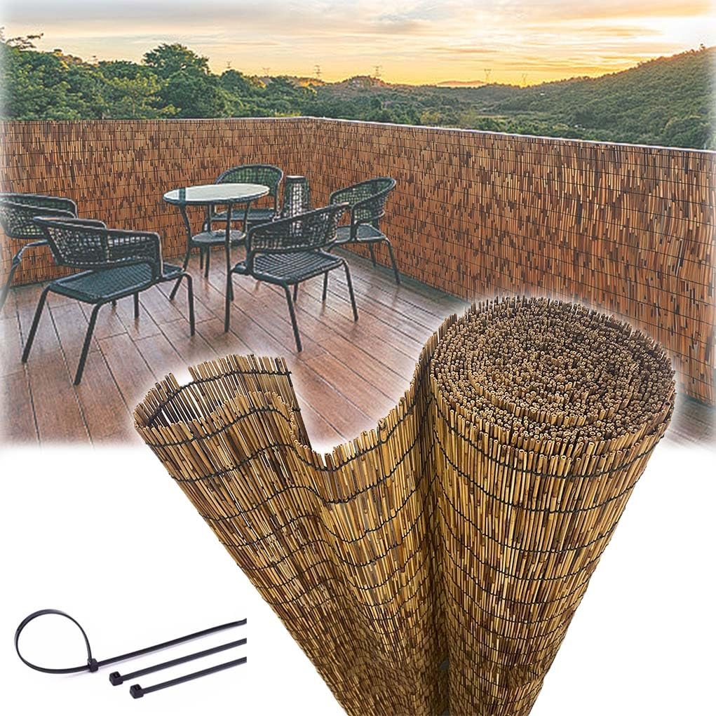 Clôture de patio 140 x 800 cm au fini soigné et esthétique