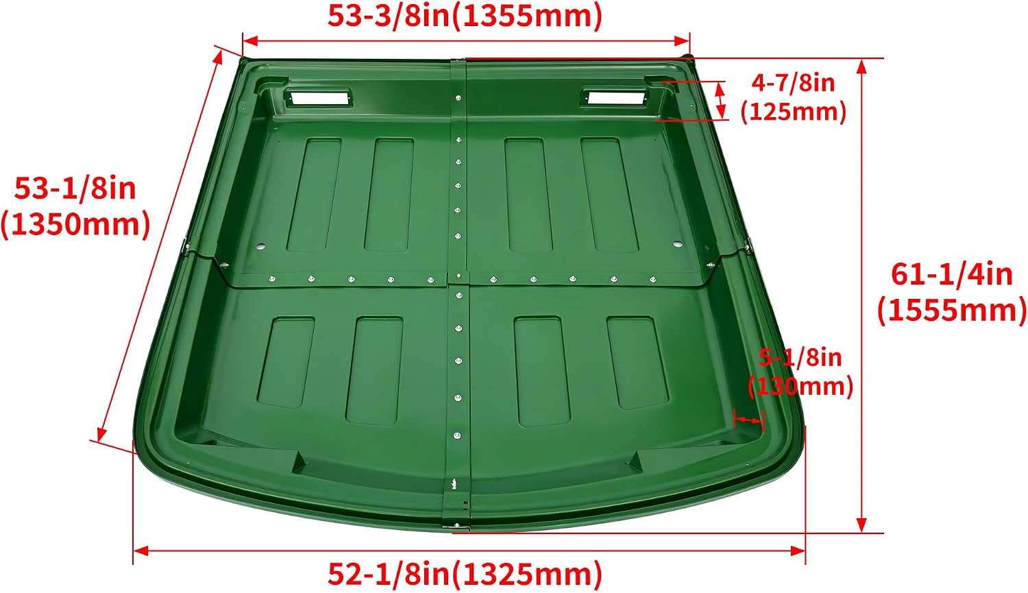 ECOTRIC Tractor Canopy Compatible with 2140 2350 3040 3055 4030 4040 4955 8430 8440 8450 Tractors Replacement for AR74143 Top Windproof Waterproof