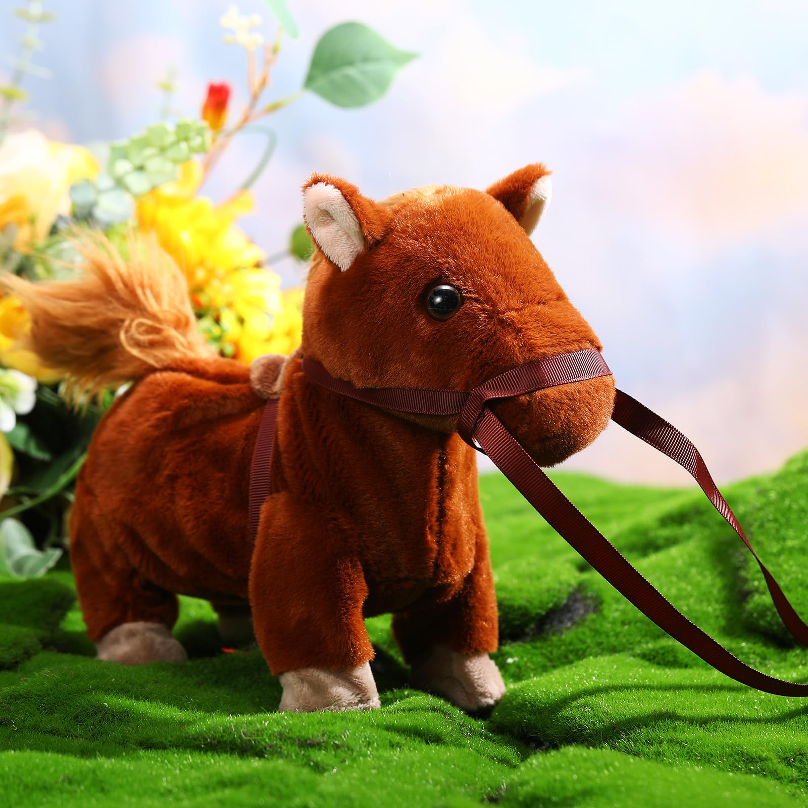 Amazon.com: HyDren Walking Horse Toy Calls Tail Wagging