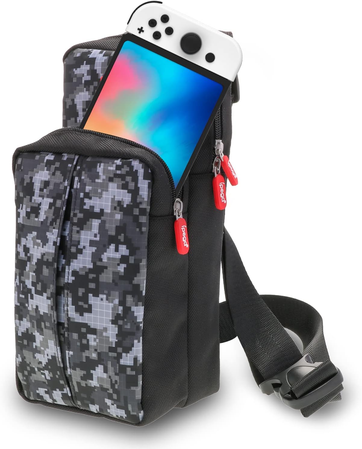 HEATFUN Bag for Nintendo Switch, Durable Shoulder Bag for Nintendo Switch and Nintendo Switch Accessories - Camouflage