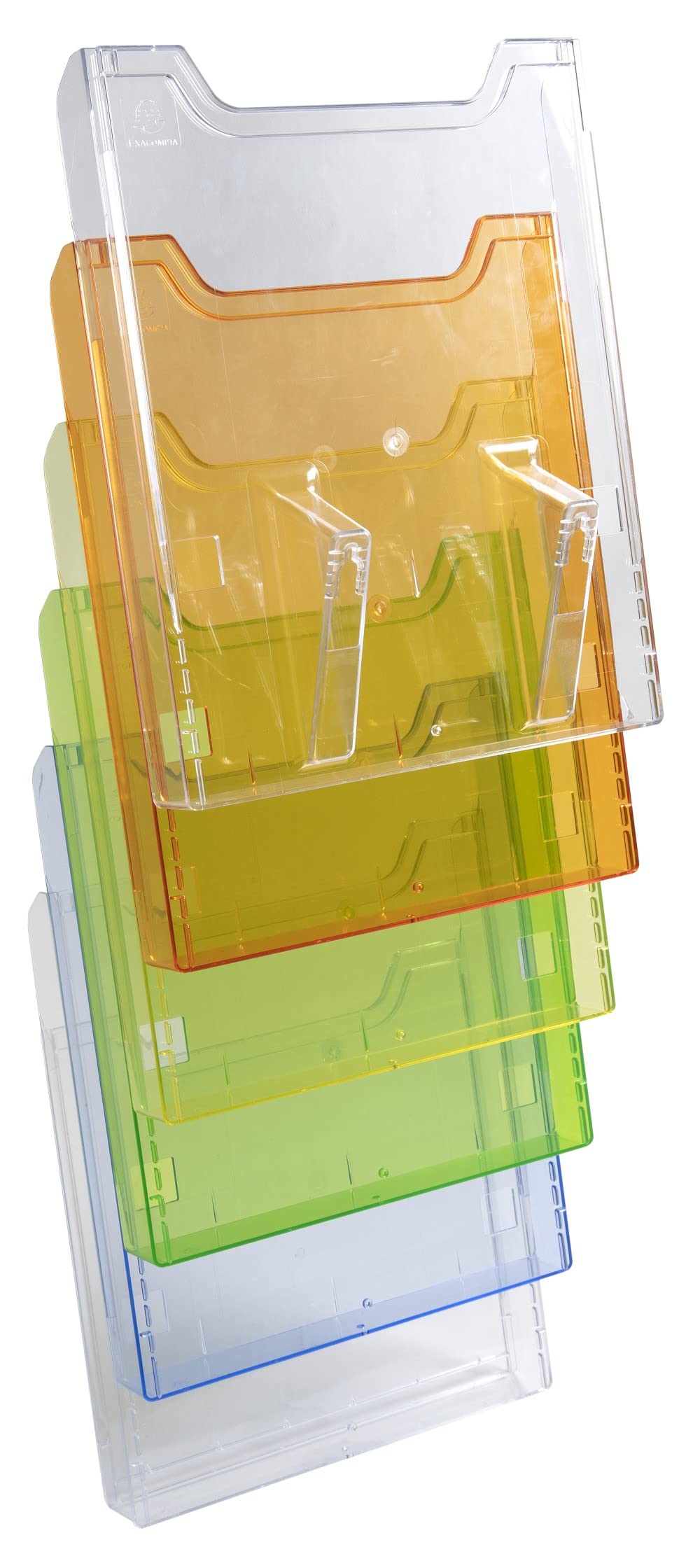 Exacompta Distributeur de Prospectus Vertical 5 Compartiments A4 Cristal
