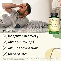 Vista 3 de Vegavero Raíz de Kudzu 12.000 mg de raíz de Kuzu Sin OMG y vegana Apoya la menopausia con extracto de avena + vitamina C 90 cápsulas