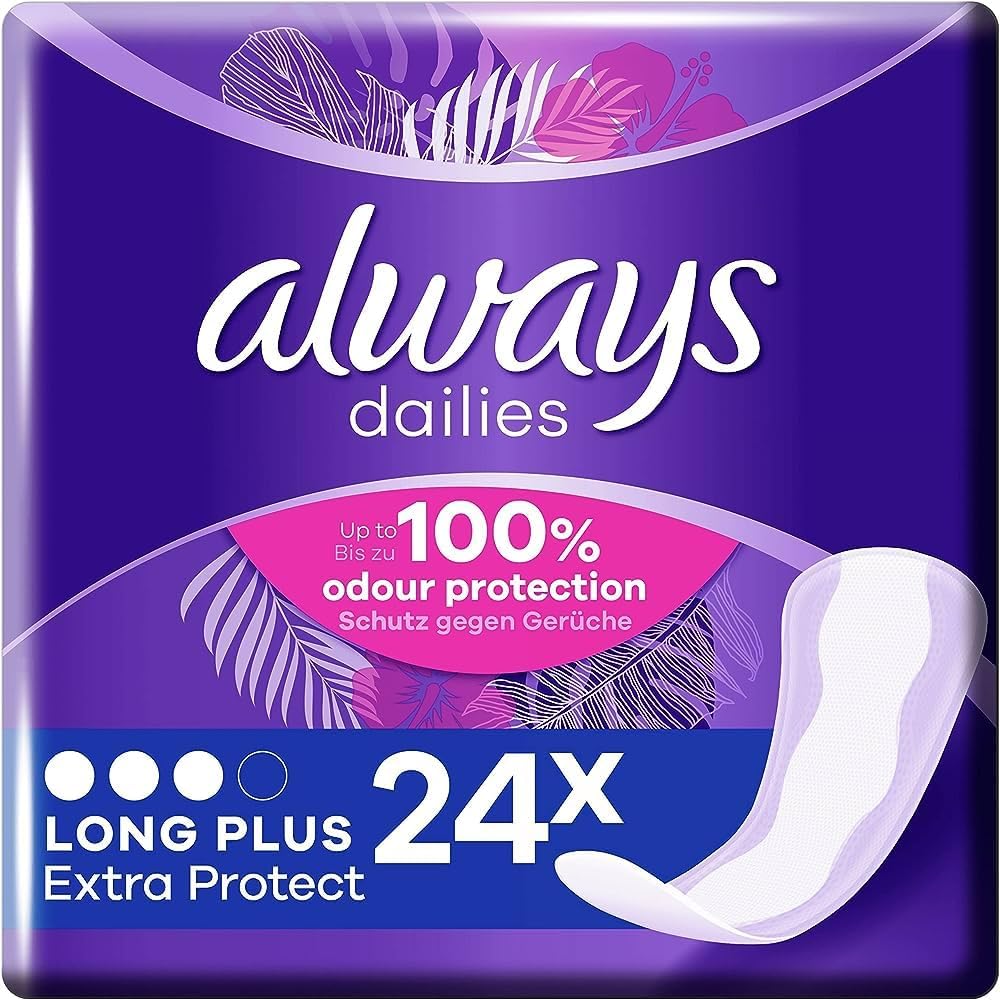 Always Daily Protect Protège-Slips Extra Long 24 Unités, Technologie ...