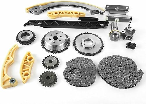 Miniatura 5 de Compatibleu Kit de cadena de distribución de motor con piñón tensor guía de cadena 12680750 94201S