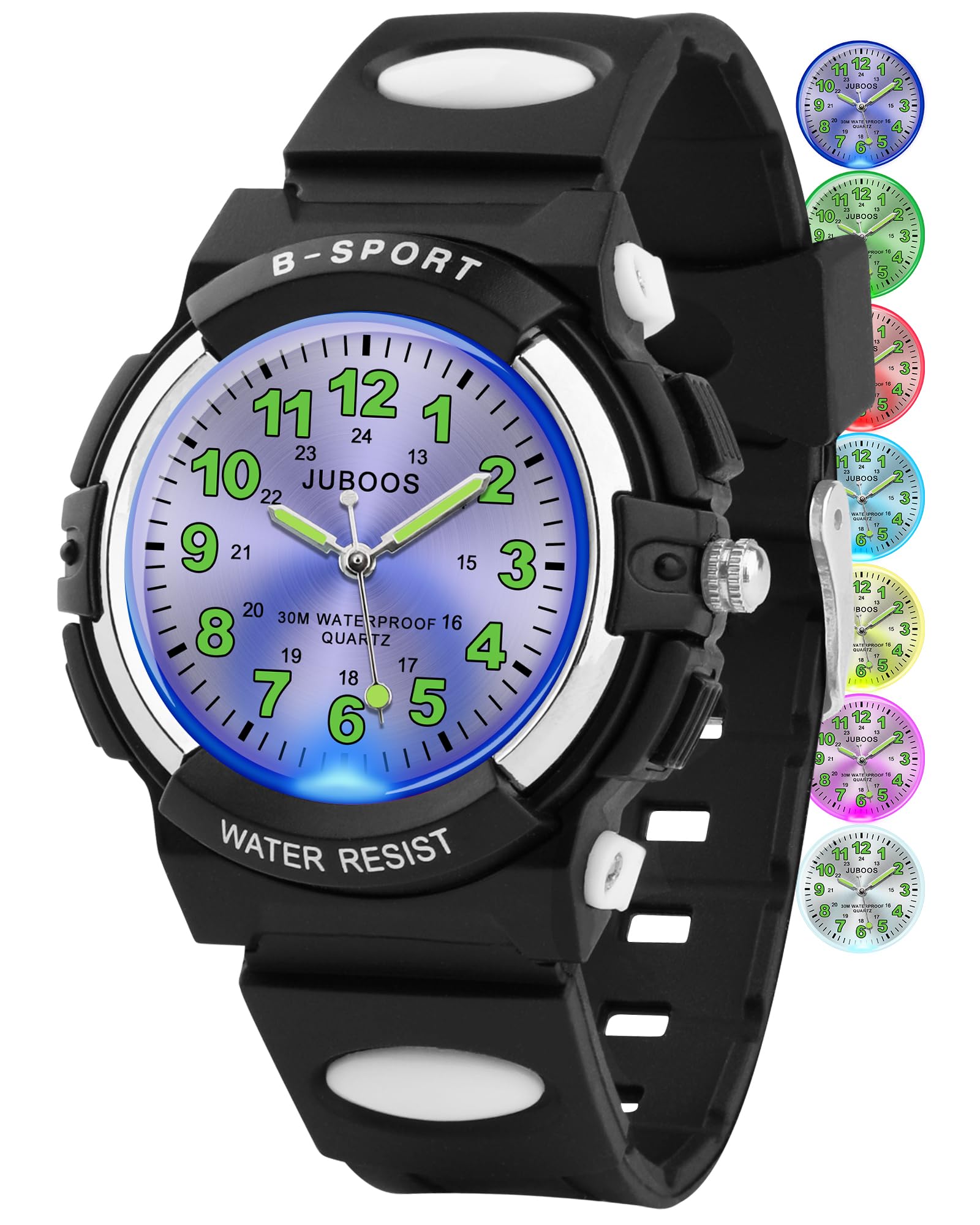 Juboos Kids Watch Analog for Boys Girls Teens Waterproof Sport Wristwatch