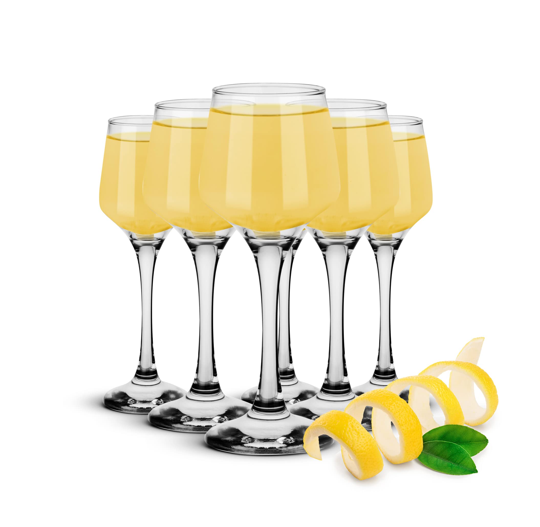 Sendez 6 likeurglazen 75 ml met zwarte steel borrelglazen tequilagglazen jenever