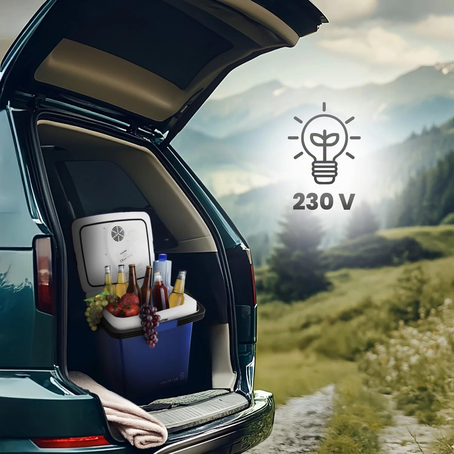 Glaciere Electrique 12v 220v 32L Outtec - glacière électrique Voiture, frigo Camping, glaciere a Compression, Mini glaciere Electrique, refrigerateur Camping Car, glaciere Voiture