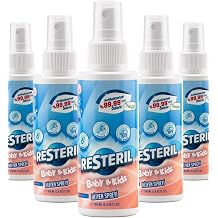 Bebek Dezenfektan Sprey Alkols z Bebek Dezenfektan  Seyahat Boy 100ml x5 Saf Hipoklor z Okul Hijyen Spreyi Baby Kids