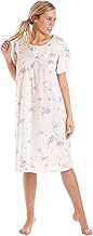 Ladies Short Sleeve Nightdress Jersey Polycotton Size UK 10-36 Plus