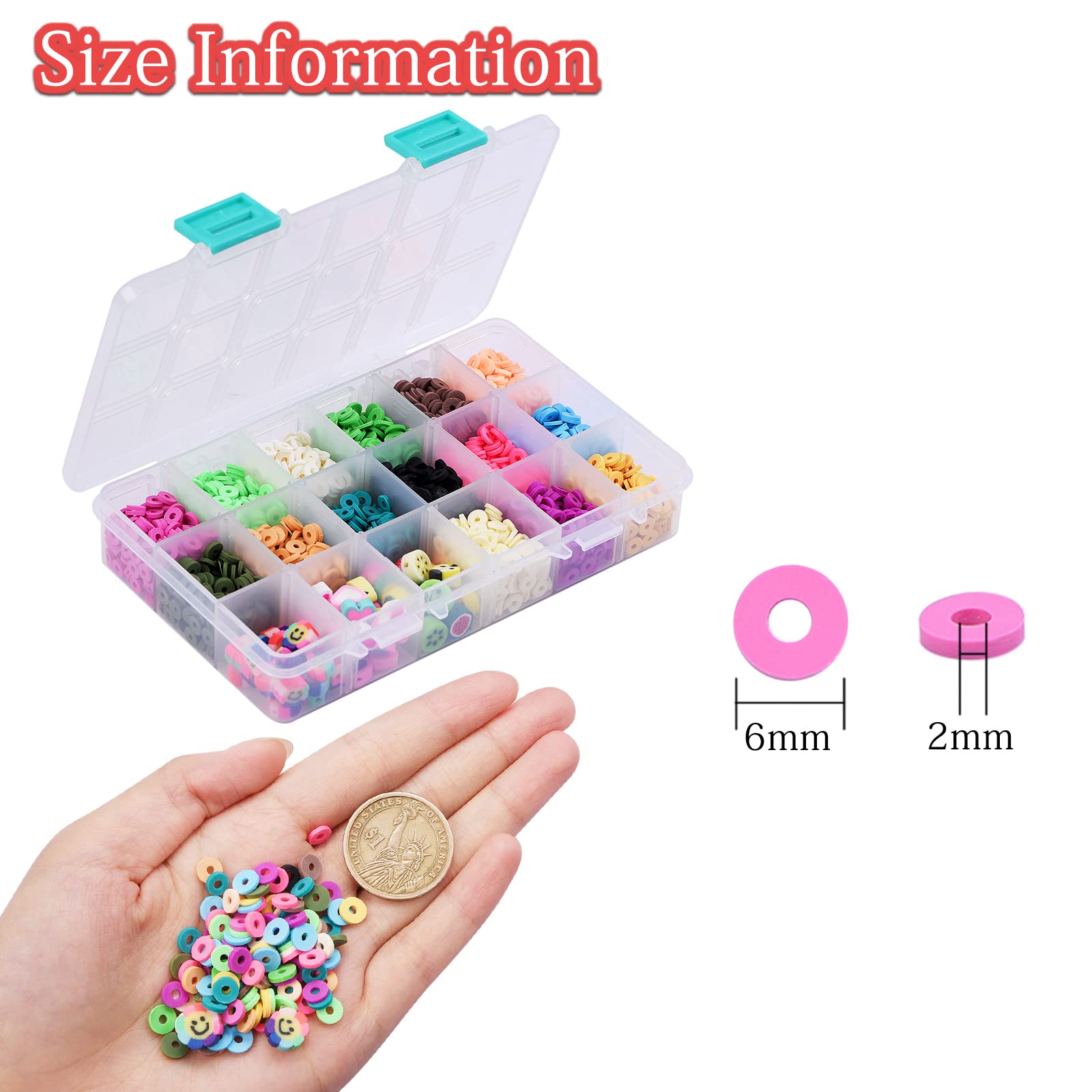 Kit Perline Heishi Fimo 4500 Pezzi: Crea Gioielli Fai Da Te Professionali