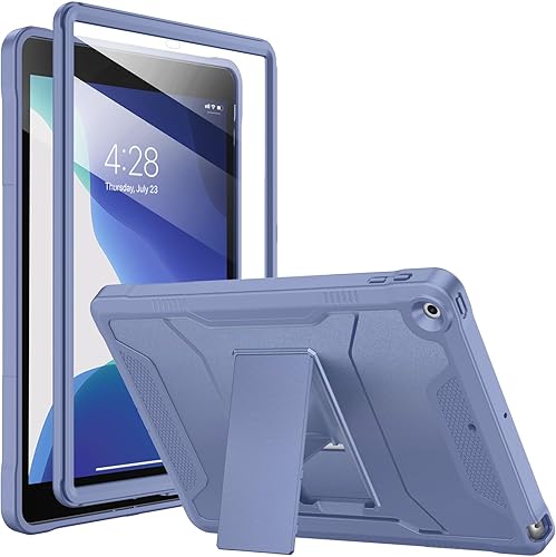 Miniatura 9 de Soke Funda para iPad de 9ª/8ª/7ª generación de 10.2 pulgadas (versión 2021/2020/2019), con protector de pantalla integrado y soporte, funda